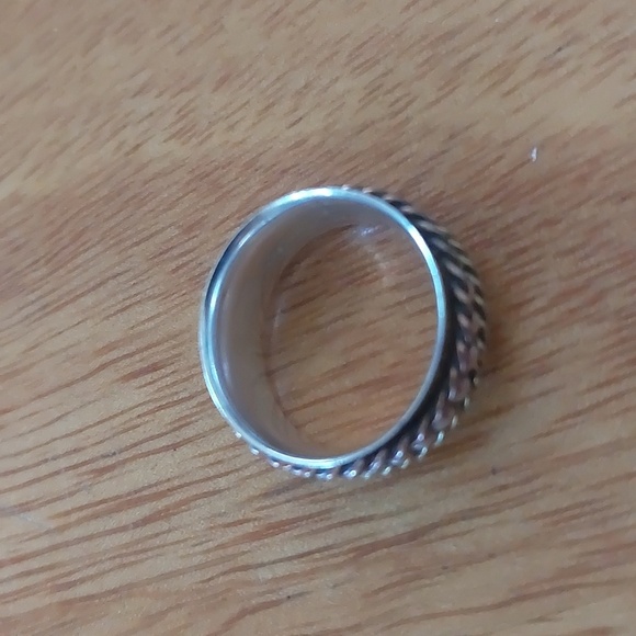 DbM Kensington Sterling Silver 925 Wide Band Spinner Ring Size 5.75 - Picture 3 of 5